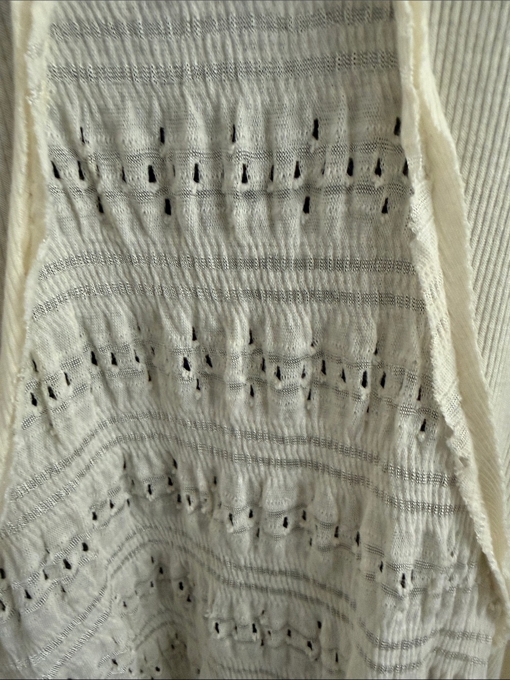 Knox Rose Cream Crochet Trim Tank Top Boho Cottage Core Size Large - Picture 4 of 13